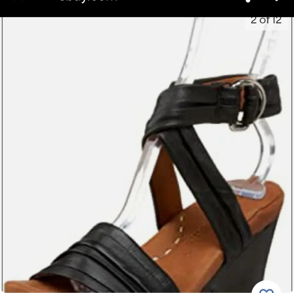 Anthropologie  Day Starr leather ankle strap platform  sandals